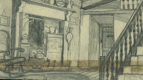 Disney Studio Artist, Kitchen scene, Mary Poppins (1964); collection of the Walt Disney Family Foundation; © Disney