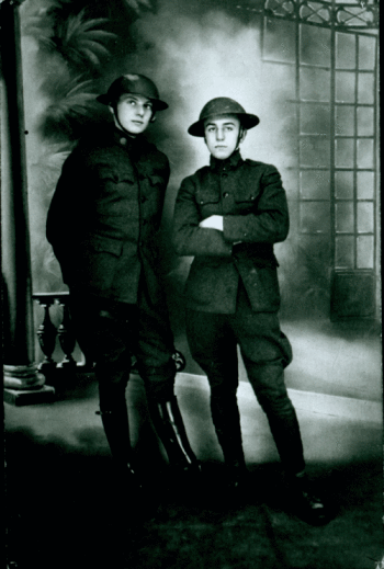 Walt with his friend.